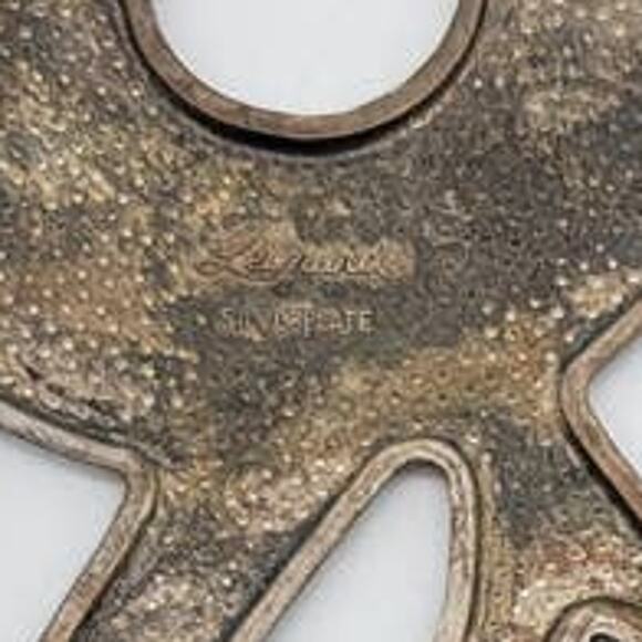 MCM Owl Trivet Leonard Silverplate Made in Italy Vintage Retro Wall Hanging - Picture 3 of 6